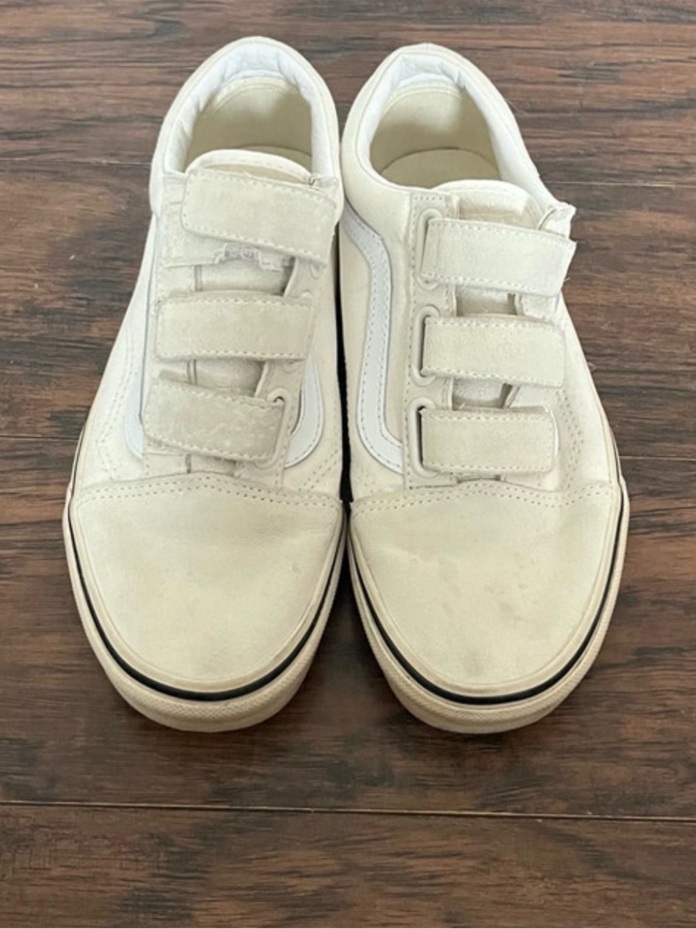 Vans cream Triple Velcro Women's Sneakers